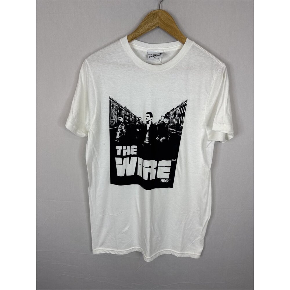 The Wire HBO Milkcrate Graphic T Shirt Official Licensed White Medium